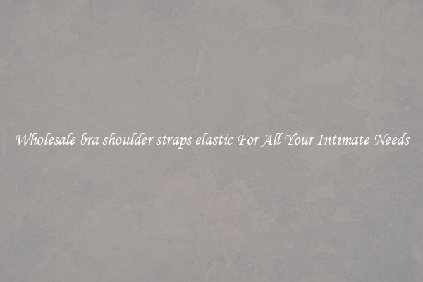Wholesale bra shoulder straps elastic For All Your Intimate Needs