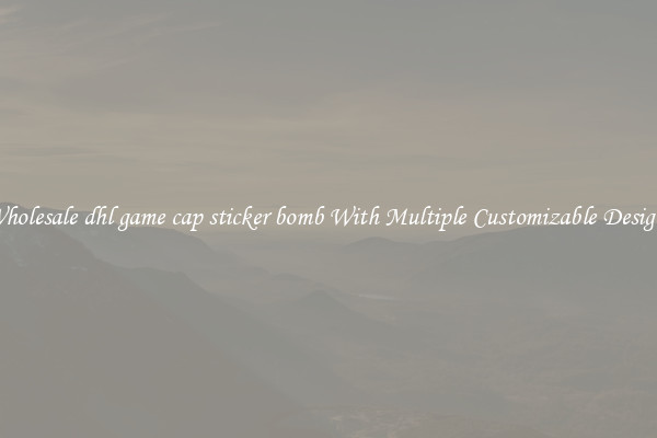 Wholesale dhl game cap sticker bomb With Multiple Customizable Designs