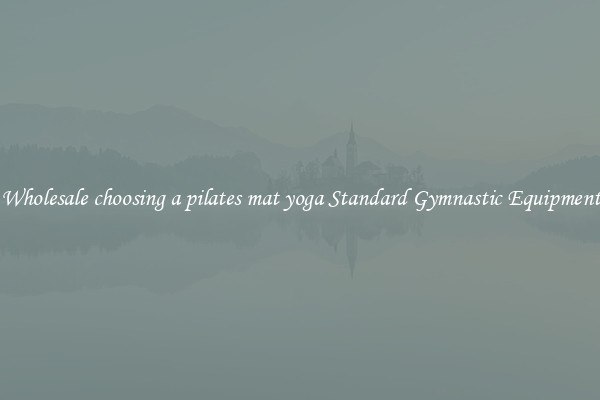 Wholesale choosing a pilates mat yoga Standard Gymnastic Equipment