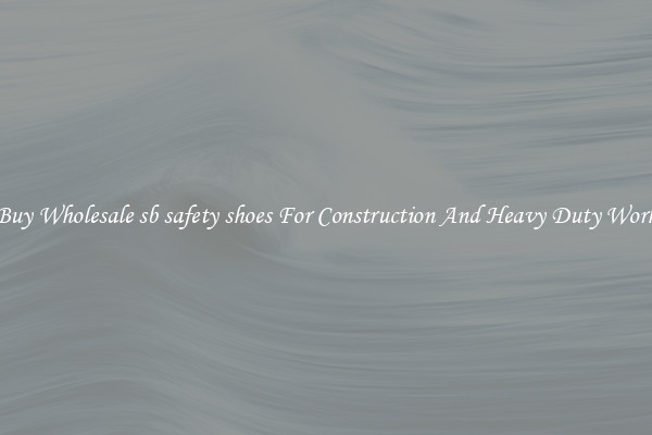 Buy Wholesale sb safety shoes For Construction And Heavy Duty Work