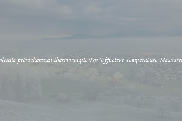 Wholesale petrochemical thermocouple For Effective Temperature Measurement
