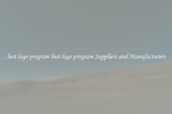 best logo program best logo program Suppliers and Manufacturers
