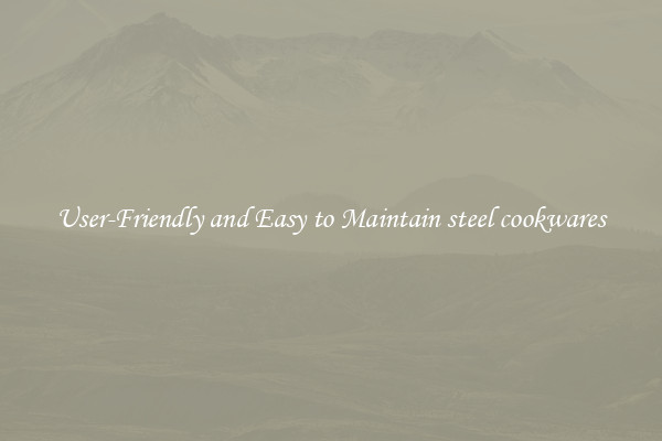 User-Friendly and Easy to Maintain steel cookwares